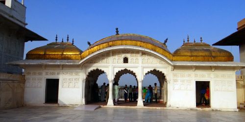 Agra Fortas, Musamman Burj, Mughals, Architektūra, Rūmai, Pilis, Baltas Marmuras, Agra, Indija