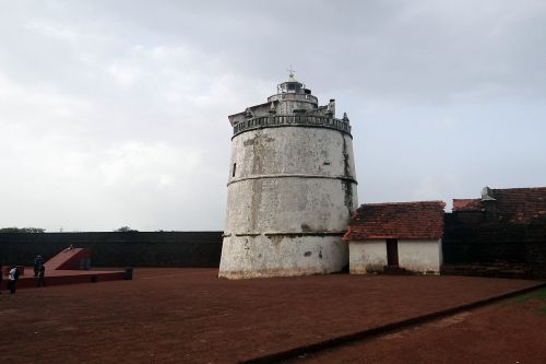 Aguada Fortas, Švyturys, Portugalų Fortas, Xvii A ., Goa, Aguada, Indija