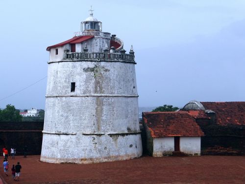 Aguada Fortas, Švyturys, Portugalų Fortas, Xvii A ., Goa, Aguada, Indija