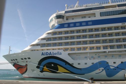 Aida, Kruizinis Laivas, Uostas, Malaga, Laivas, Aida Bella, Ispanija, Kruizas