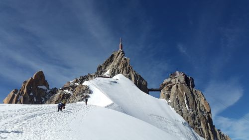 Aiguille Du Midi, Chamonix, Kalnų Stotis, Mont Blanc, Aukšti Kalnai, Alpių, Sniegas, Kalnai, France