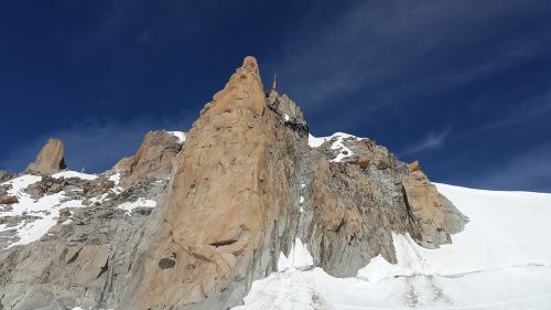 Aiguille Du Midi, Chamonix, Kalnų Stotis, Mont Blanc, Aukšti Kalnai, Alpių, Sniegas, Kalnai, France, Granitas, Rokas, Pietų Siena
