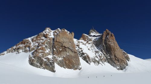 Aiguille Du Midi, Chamonix, Kalnų Stotis, Aukšti Kalnai, Kalnai, Alpių, Aukščiausiojo Lygio Susitikimas, Sniegas, Aukštas, Kraštovaizdis, France, Žiemą, Alpinizmas, Šaltas