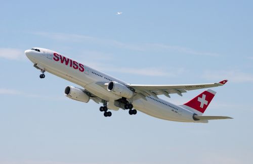 Airbus A330, Swiss Airlines, Oro Uostas Zurich, Reaktyvinis, Aviacija, Transportas, Oro Uostas, Orlaivis, Skrydis, Išvykimas, A330, Swiss