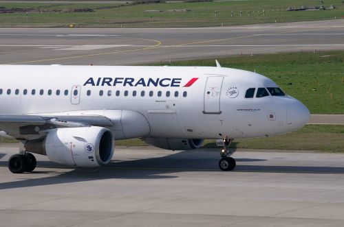 Orlaivis, Oro France, Airbus, A319, Oro Uostas Zurich, Tarmac