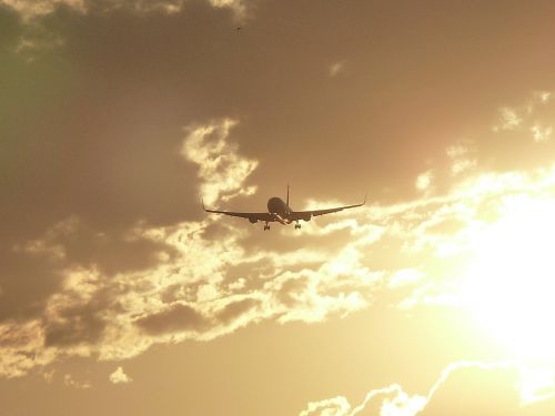 Orlaivis, Boeing, Saulė, Saulės Orto, Barcelona