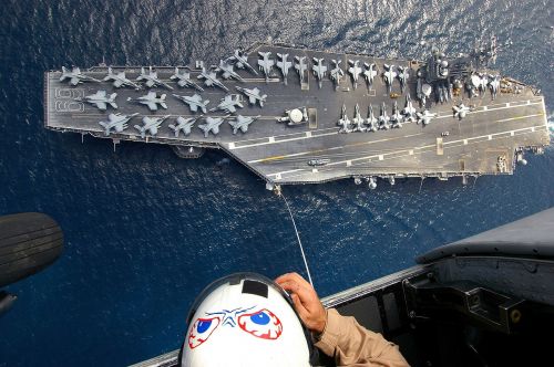 Lėktuvnešis, Oro Vaizdas, Karinis Jūrų Laivynas, Us Dwight D Eisenhower, Cvn 69