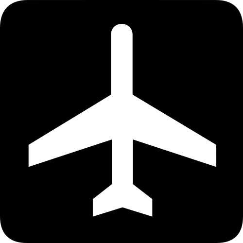 Lėktuvas, Gabenimas, Lėktuvas, Oras, Oro Uostas, Simbolis, Piktograma, Ženklas, Nemokama Vektorinė Grafika