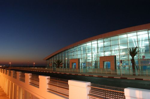Oro Uostas, Tunisas, Oro Uostas Naktį, Pastatas, Nuotaika, Naktis