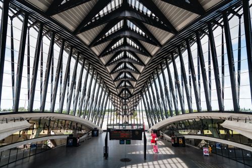 Oro Uostas, Satolas, Lyon, France, Kalatrava, Architektūra