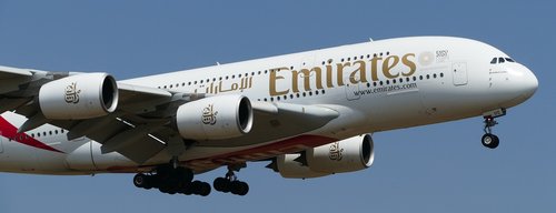 Oro Uostas,  Ciurichas,  Rutuliai,  A380,  Emirates