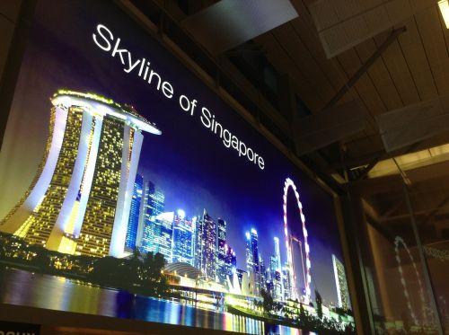 Oro Uostas, Reklama, Singapūras, Changi, Skelbimas, Lenta, Rodyti, Reklamuoti, Skelbimų Lenta