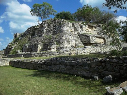 Aké, Yukatanas, Meksika, Griuvėsiai, Pastatas, Senas, Senovės, Kultūra, Išlieka, Struktūra