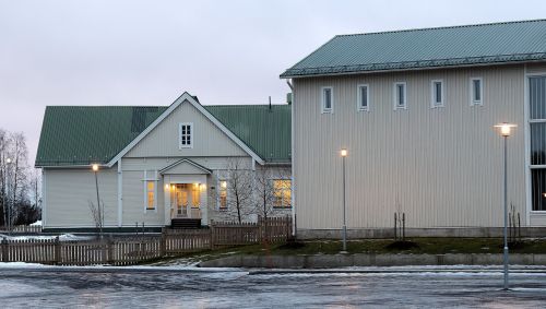 Alakylä Mokykla, Oulu, Finland, Pastatas, Mokykla, Švietimas, Priekinis, Namas, Exterio