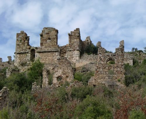 Alanya, Sugadinti, Romėnų Fortas, Turkija