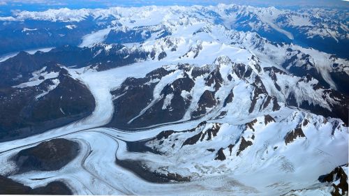 Alaska, Ledynas, Ledas, Oro Vaizdas, Gamta, Amžinas Ledas