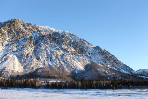 Alaska, Kalnas, Balta, Šaltas, Žiema, Sniegas, Vaizdingas, Dykuma, Dangus, Mėlynas, Kraštovaizdis, Gamta, Arktinė, Ledas, Parkas, Nacionalinis, Usa, Peizažas, Kalnuotas, Medžiai