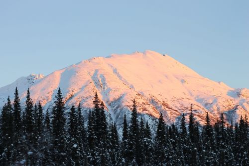 Alaska, Kalnas, Balta, Šaltas, Žiema, Sniegas, Vaizdingas, Dykuma, Dangus, Mėlynas, Kraštovaizdis, Gamta, Arktinė, Ledas, Parkas, Nacionalinis, Usa, Peizažas, Kalnuotas, Medžiai