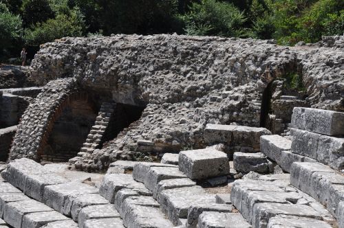 Albania, Butrint Nacionalinis Parkas, Griuvėsiai, Akmenys, Unesco, Archeologija, Fortifikacija, Šventykla