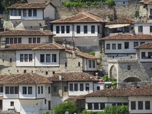 Albania, Berat, Architektūra, Miestas, Senas, Paveldas, Tradicinis, Istorinis, Turizmas, Namas, Europietis, Pastatas, Kultūra, Orientyras, Balkanų, Unesco, Miestas
