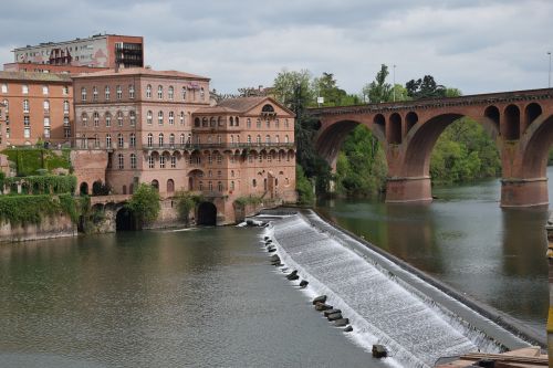 Albí, Tolouseloutrec, Upė, France, Tiltas, Vanduo, Provence, Architektūra, Gamta, Europa, Turistinis