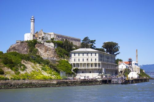 Alcatraz, San Franciskas, San, Francisco, Sala, Orientyras, Amerikietis, Kalėjimas, Jūra, Žinomas, Usa, Rokas, Kalinimo Įstaiga, Vandenynas, Vanduo, Švyturys, Kranto, Kalifornija, Pastatas, Istorinis, Kalėjimas, Muziejus