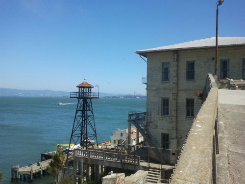 Alcatraz, Vaizdas, San Franciskas, Sala, Įlanka, Jūra, Orientyras, Kalėjimas, Bokštas, Istorinis, Kalinimo Įstaiga