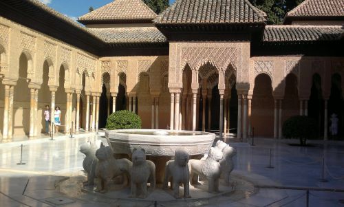 Alcazaba, Granada, Andalūzija, Liūto Fontanas