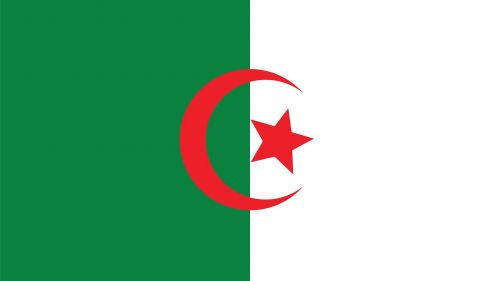 Algeria, Vėliava, Žvaigždė Fone