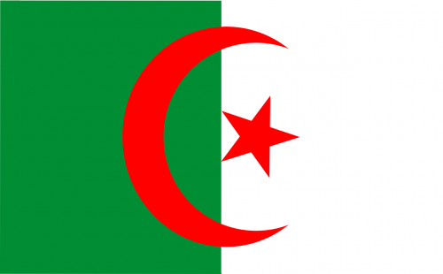 Algeria, Vėliava, Afrika, Arabiškas, Tauta, Žalias, Balta, Raudona, Mėnulis, Žvaigždė, Nemokama Vektorinė Grafika