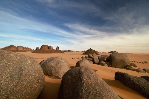 Algeria, Tassili Najjer, Sahara, Smėlis, Dykuma, Kraštovaizdis