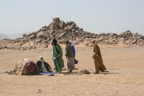 Algeria, Sahara, Tuareg, Vyrai, Abipusė Pagalba