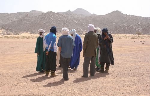 Algeria, Sahara, Tuareg, Dykuma, Susitikimas