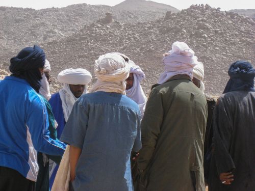 Algeria, Sahara, Tuareg, Susitikimas, Turbans, Dykuma
