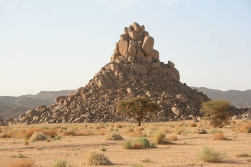 Algeria, Sahara, Dykuma, Tropinė Augmenija, Granitas, Ifaghaghaten