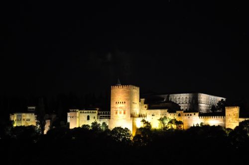 Alhambra, Granada, Andalūzija, Ispanija, Rūmai, Architektūra, Maurų, Andalūzija, Pastatas, Arabiškas, Ispanų, Viduržemio Jūros, Fortas, Tvirtovė, Siena, Paveldas, Istorinis, Kultūra