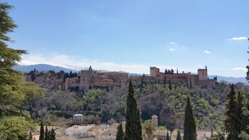 Alhambra, Calat Alhamra, Granada, Tvirtovė, Karališkasis, Orientyras, Pilis, Panorama