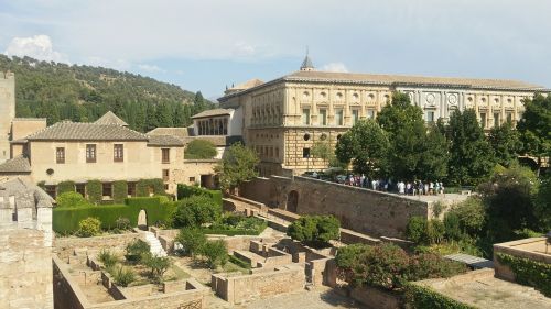 Alhambra, Granada, Andalūzija, Ispanų, Arabiškas, Rūmai, Maurų