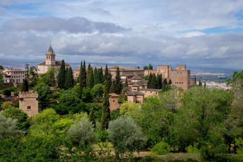 Alhambra, Granada, Alhambra, Paminklas, Architektūra, Andalūzija, Arabesque, Balinti, Kelionė, Peržiūros, Kraštovaizdis, Musulmono Menas, Nazari