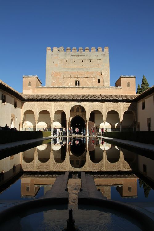 Alhambra, Rūmai, Ispanija, Granada, Architektūra, Orientyras, Andalūzija, Arabiškas, Maurų, Pritraukimas, Turizmas, Tvirtovė, Alcazaba