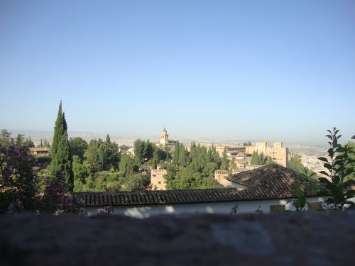 Alhambra, Ispanija, Saulė, Architektūra, Panorama, Miestas, Miesto Panorama, Vaizdas, Orientyras, Miesto, Vaizdingas, Peizažas, Centro, Metropolis, Pastatai, Didmiestis