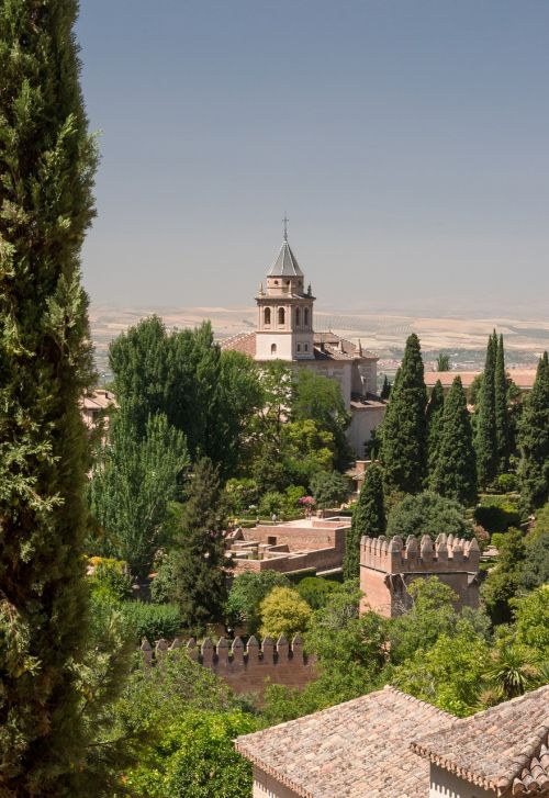 Alhambra, Bažnyčia, Granada, Ispanija, Iglesia De Santa Maria, Architektūra, Istorinis, Žinomas, Pastatas