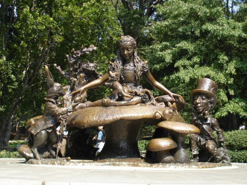 Alice, Stebuklų Kraštas, Statula, Centrinis Parkas, Niujorkas, Nyc