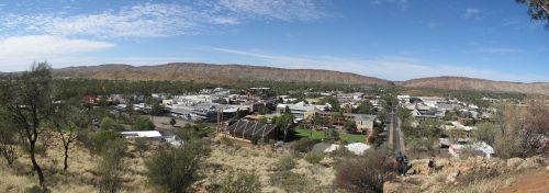 Alice Springs, Nt, Australia, Outback, Panorama, Šiaurės Teritorija, Panoraminis