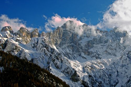 Allegė, Dolomitai, Monte Civetta, Sci, Dolomito Superski, Veneto, Belluno, Italy, Alpės, Sniegas, Žiemos Peizažas, Slidinėjimas, Kalnas, Balta, Šaltas