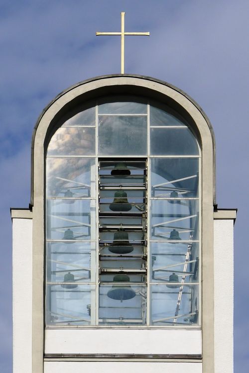 Allerheiligenkirche, Berlynas, Bažnyčia, Varpai, Bokštas, Šiuolaikiška, Pastatas, Religinis, Eksterjeras