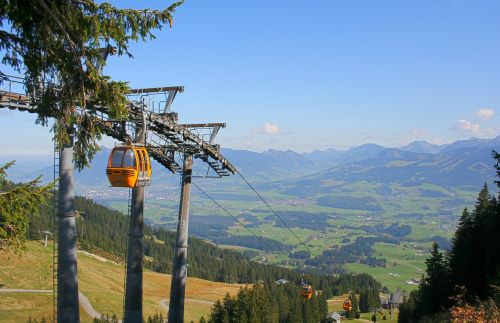 Allgäu, Bavarija, Alpių, Kalnai, Dangus, Kalnų Geležinkelis, Kraštovaizdis, Gamta, Perspektyva