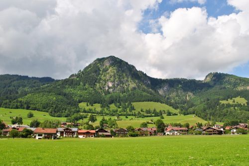Allgäu, Blogas Hindelang, Kalnas, Hirschkogl, Alpių