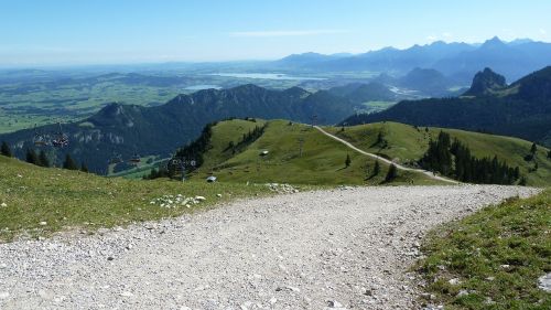 Allgäu, Breitenbergas, Ežeras Forggensee, Füssen, Kalnų Papėdės