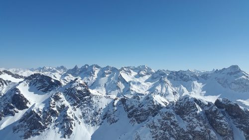 Allgäu, Alpių, Žiema, Sniegas, Panorama, Allgäu Alpės, Kalnai, Oberstdorf, Vaizdas